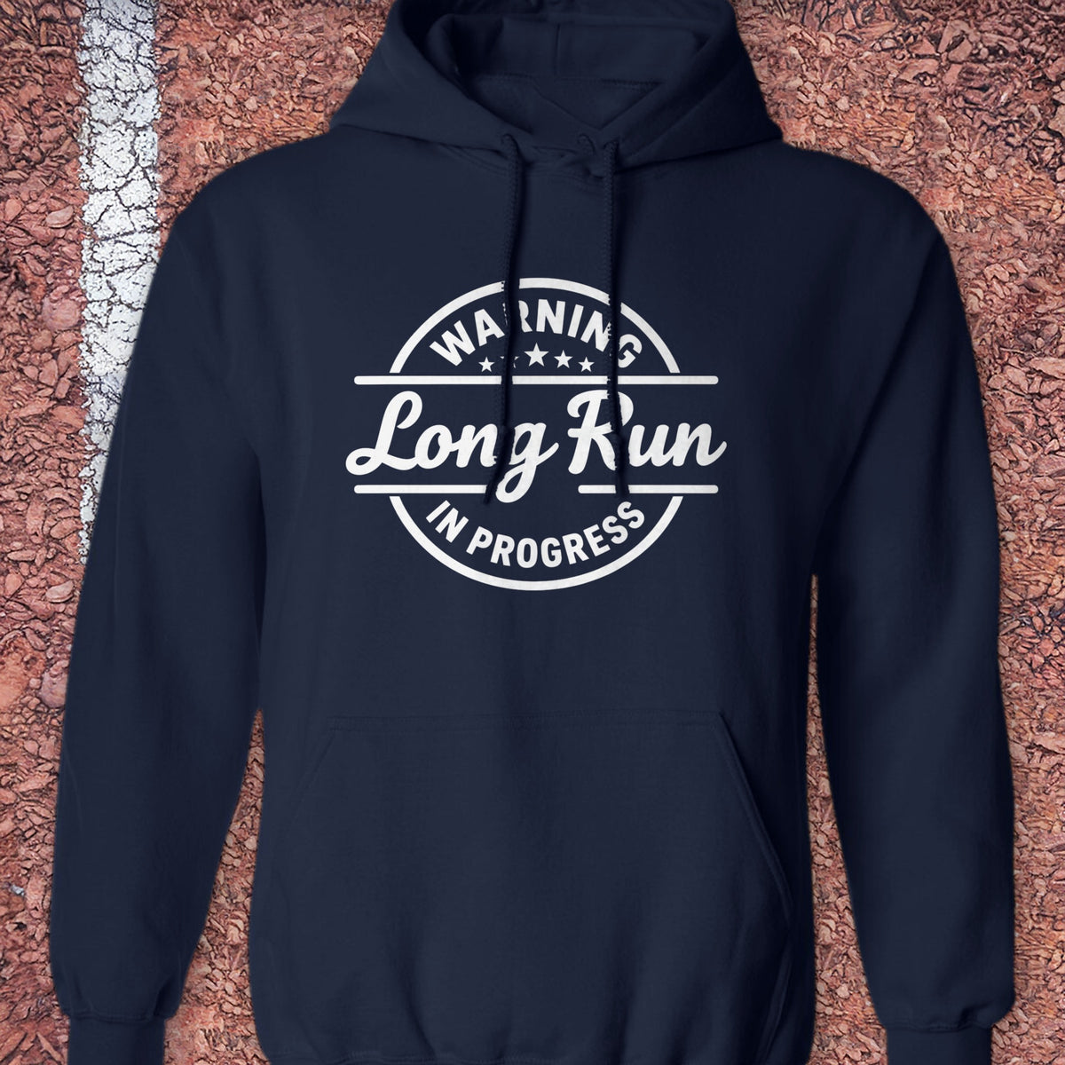 Long Run in Progress Hoodie - Navy