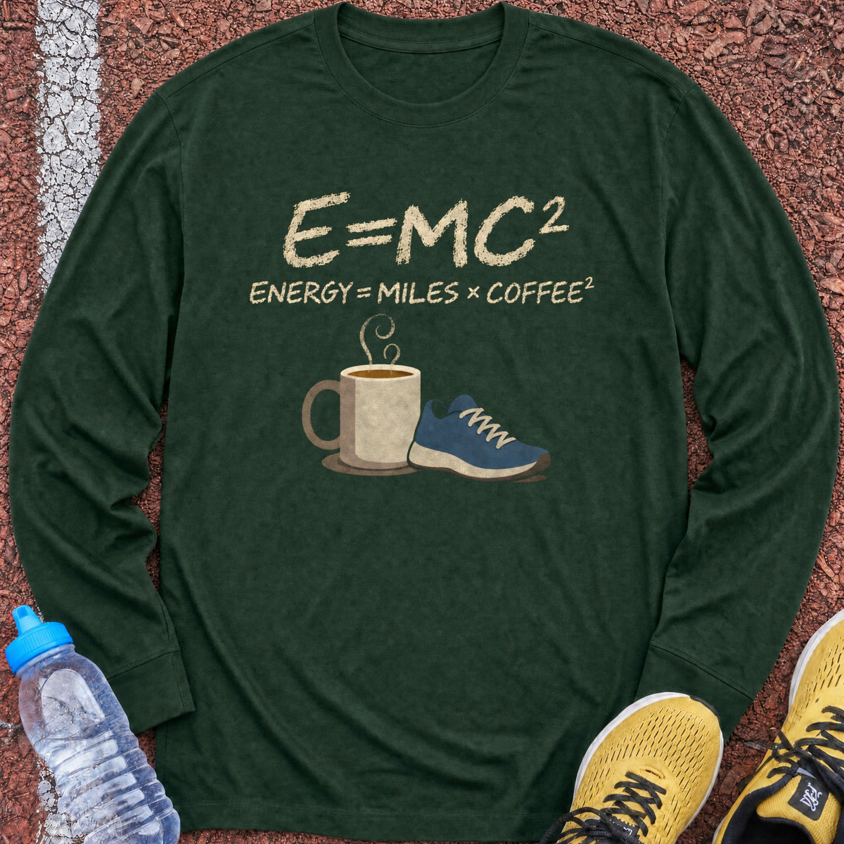 Miles Times Coffee Long Sleeve - Forest Green
