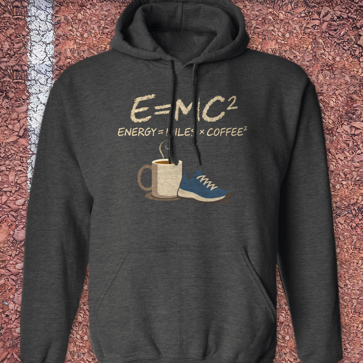 Miles Times Coffee Hoodie - Dark Heather