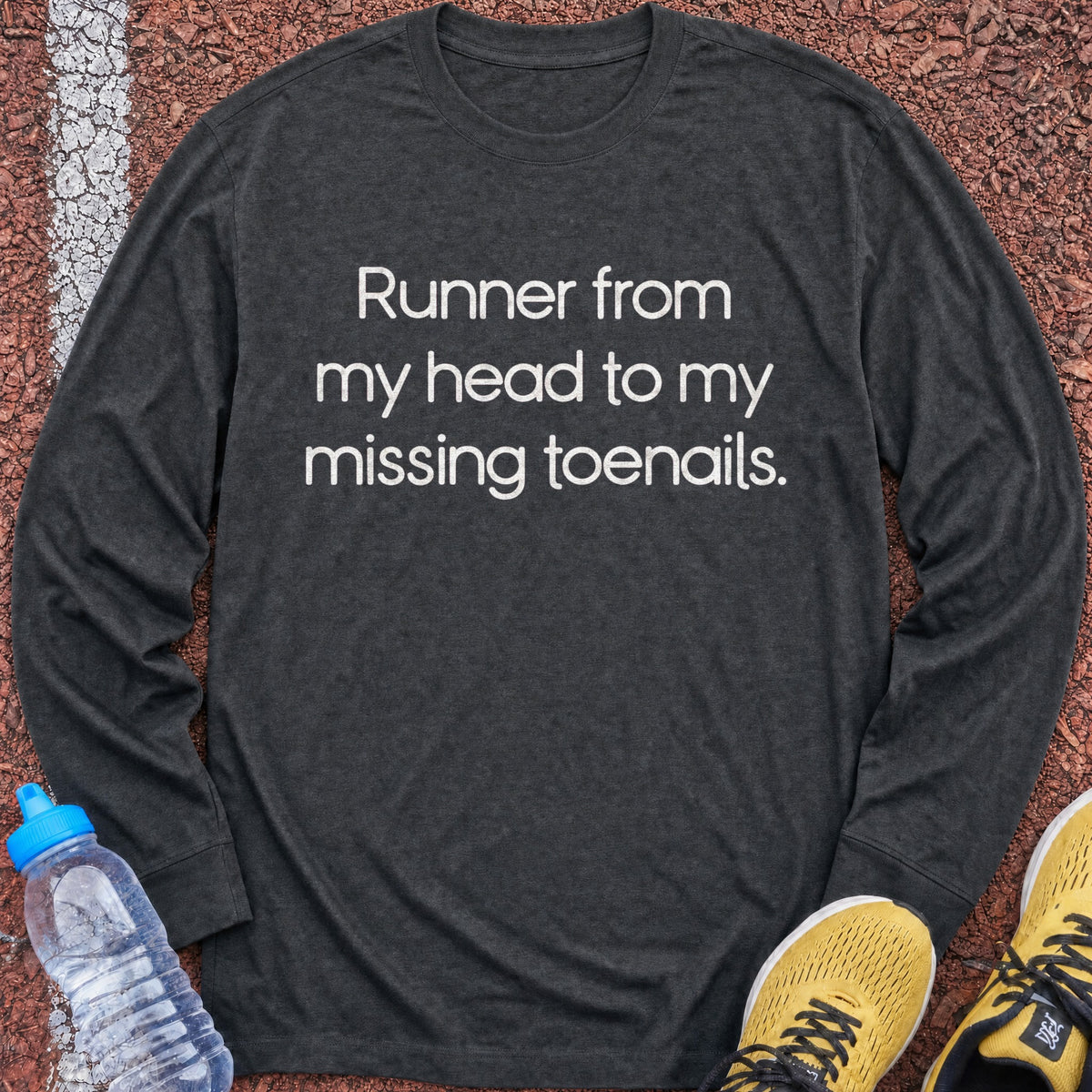 Missing Toenails Long Sleeve - Dark Heather