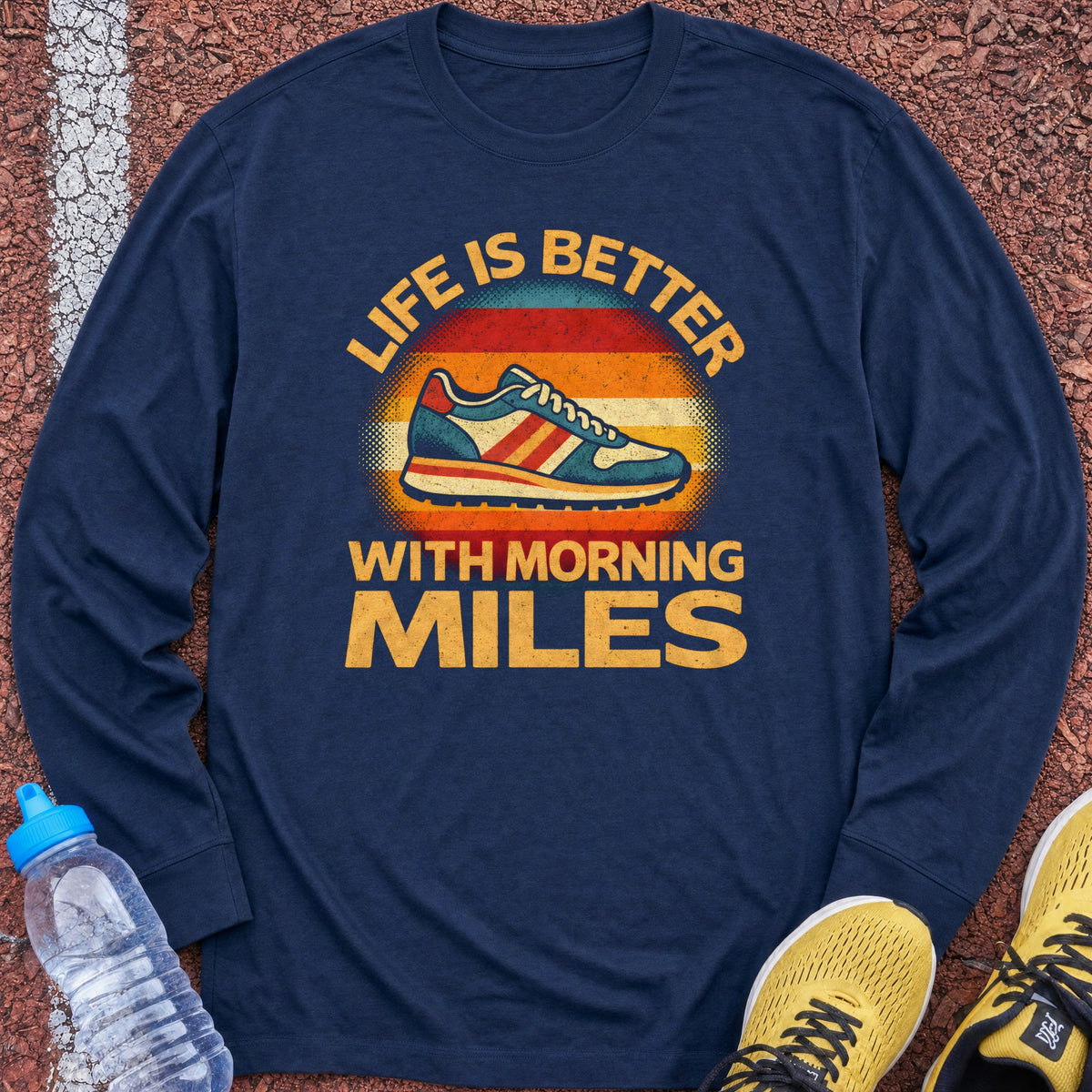 Morning Miles Long Sleeve - Navy