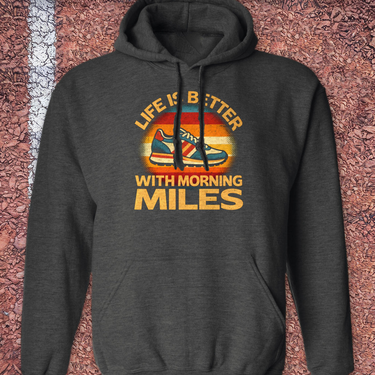 Morning Miles Hoodie - Dark Heather