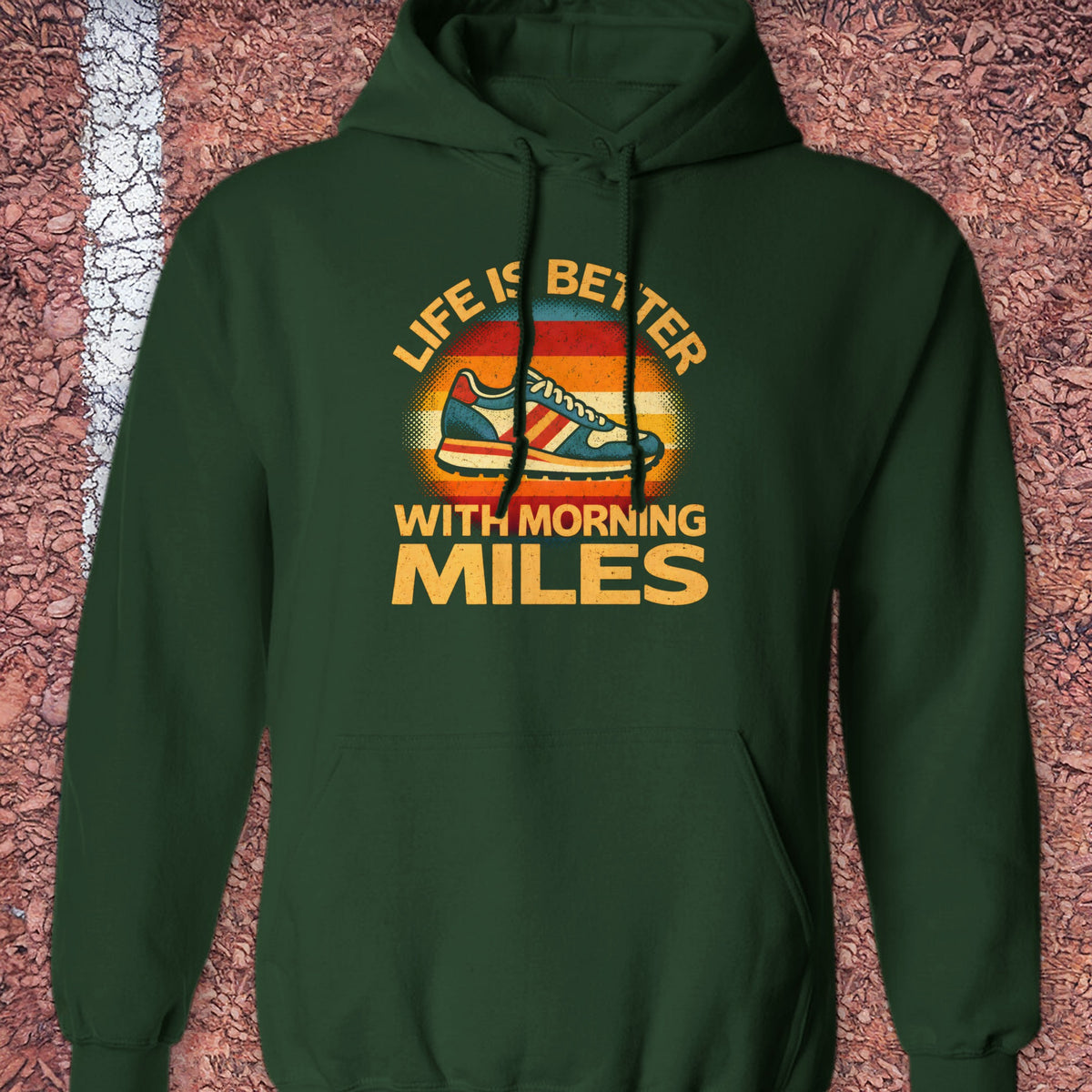 Morning Miles Hoodie - Forest Green