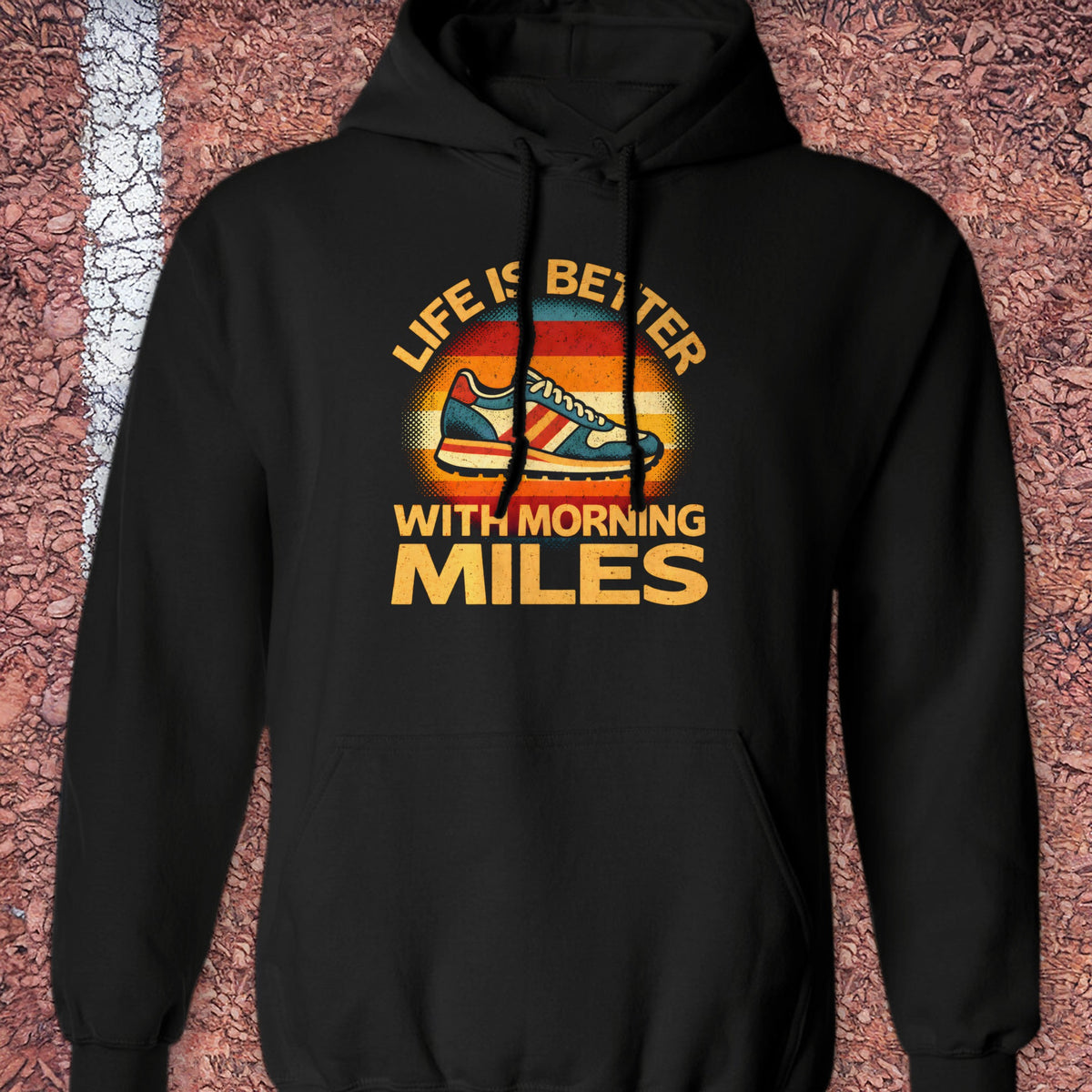 Morning Miles Hoodie - Black