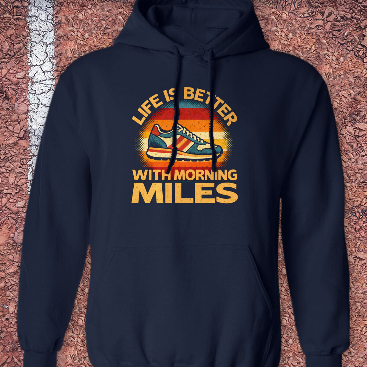 Morning Miles Hoodie - Navy