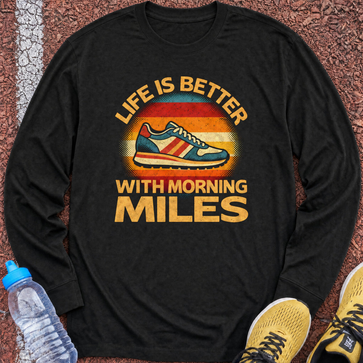 Morning Miles Long Sleeve - Black