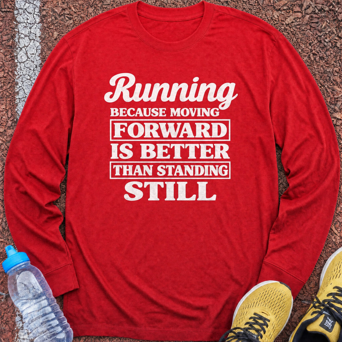 Moving Forward Long Sleeve - Red