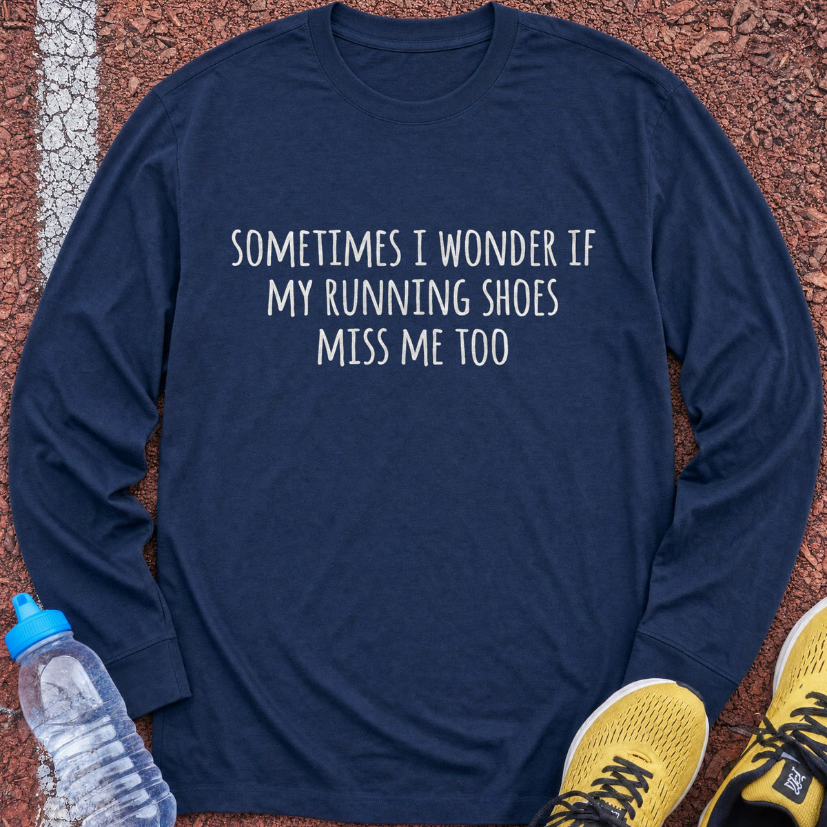 My Shoes Miss Me Long Sleeve - Navy