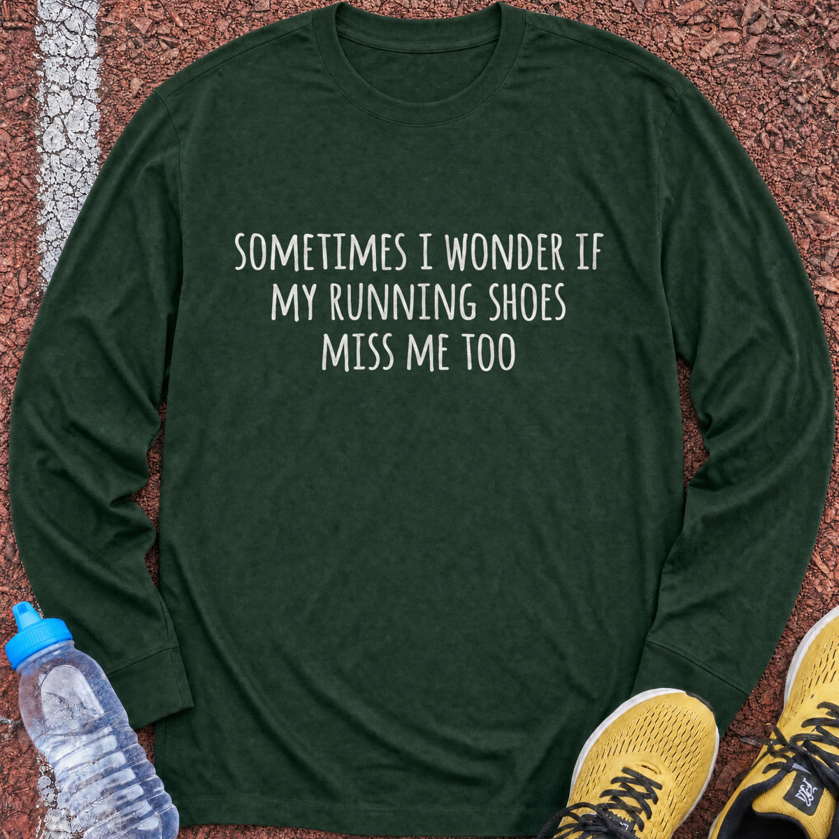 My Shoes Miss Me Long Sleeve - Forest Green