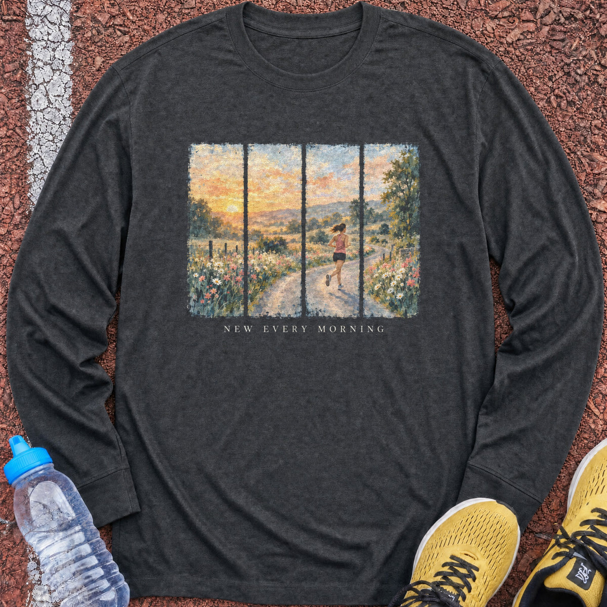 New Every Morning Long Sleeve - Dark Heather