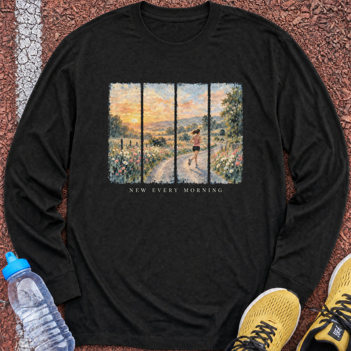 New Every Morning Long Sleeve - Black