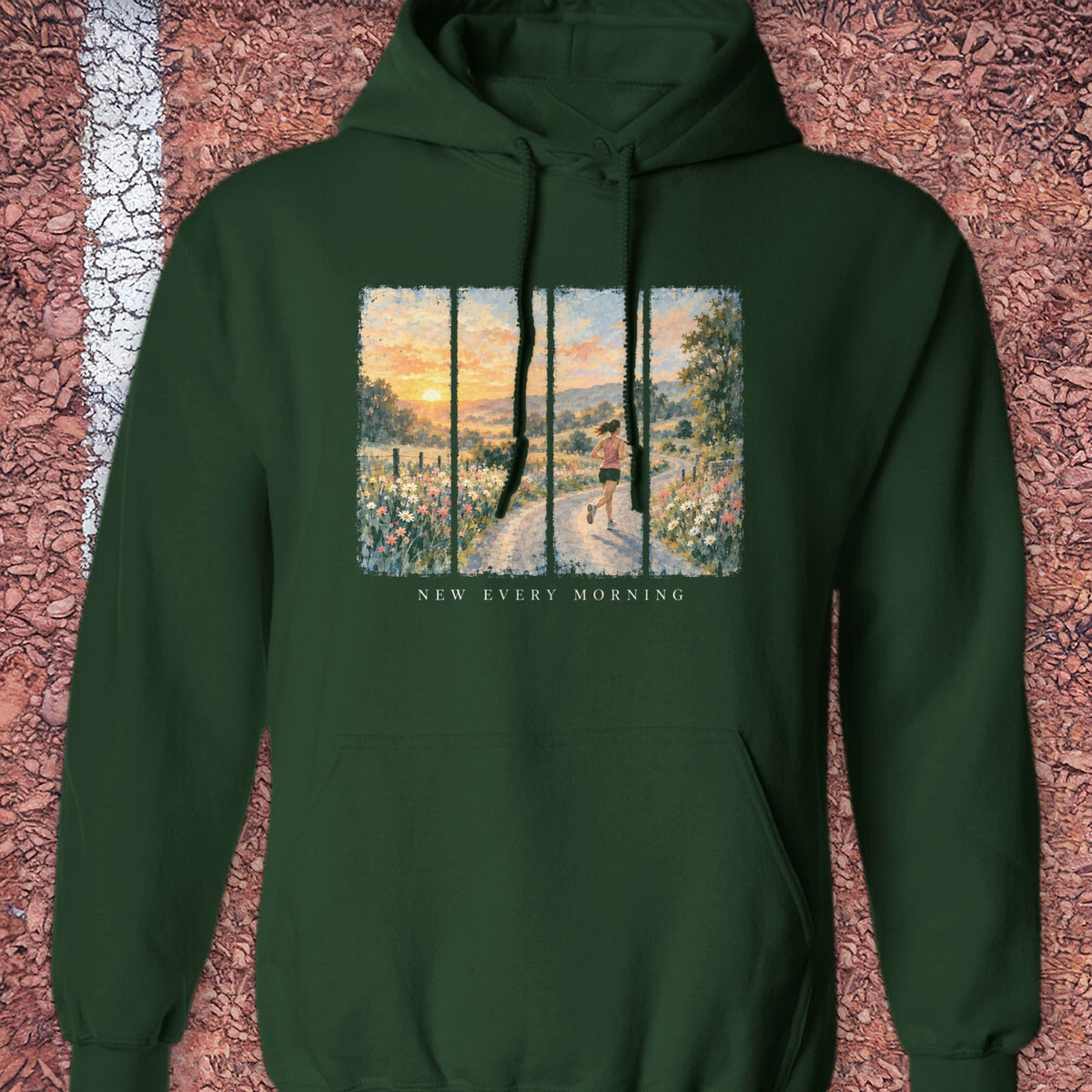 New Every Morning Hoodie - Forest Green