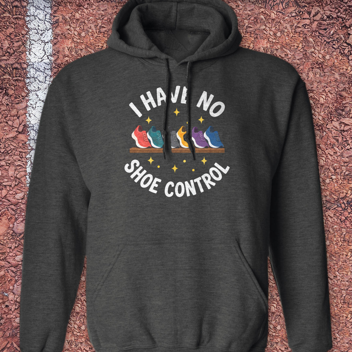 No Shoe Control Hoodie - Dark Heather