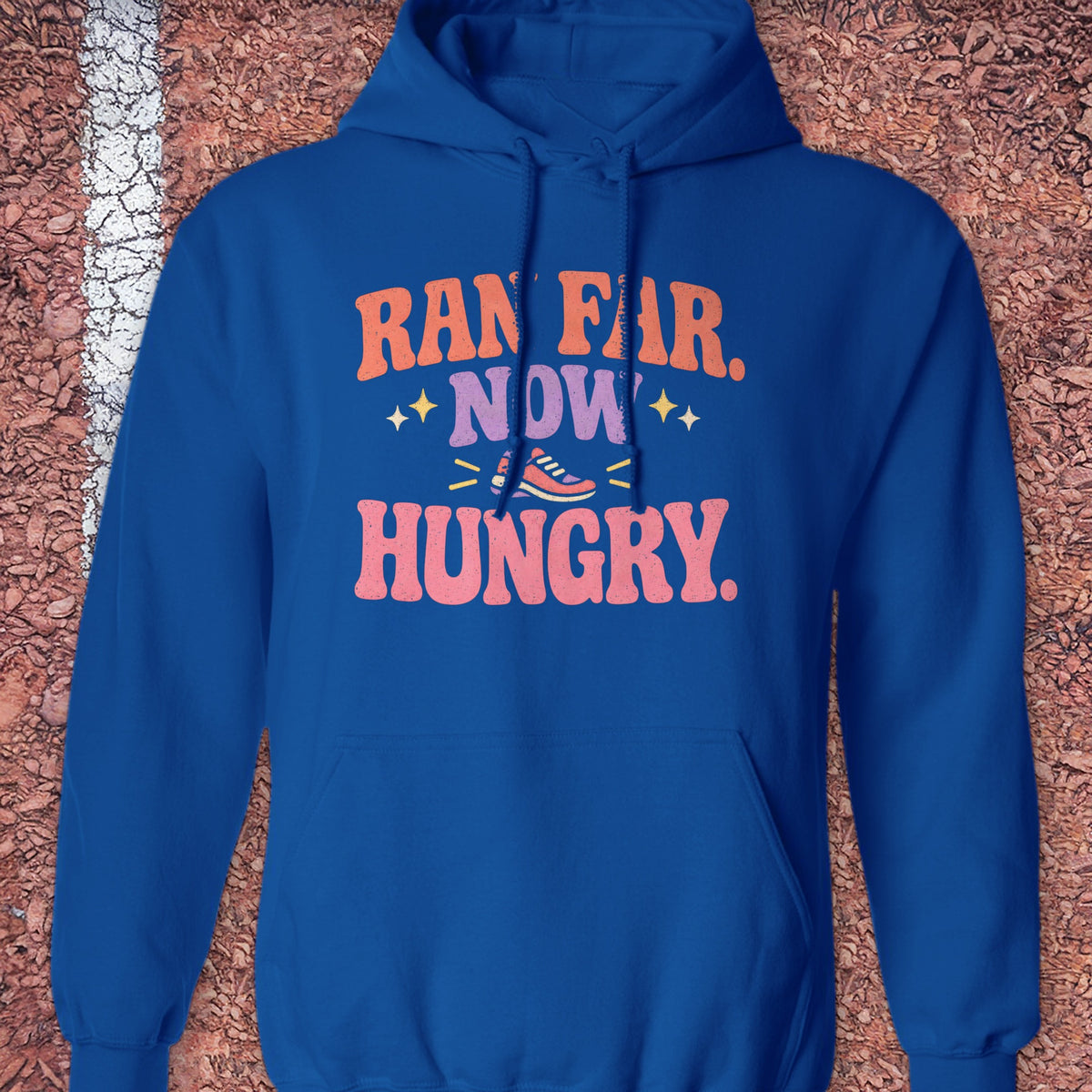 Ran Far Now Hungry Hoodie - Royal