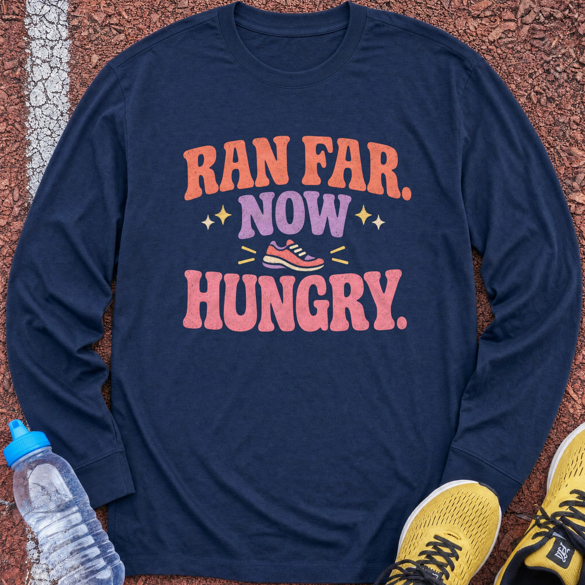 Ran Far Now Hungry Long Sleeve - Navy