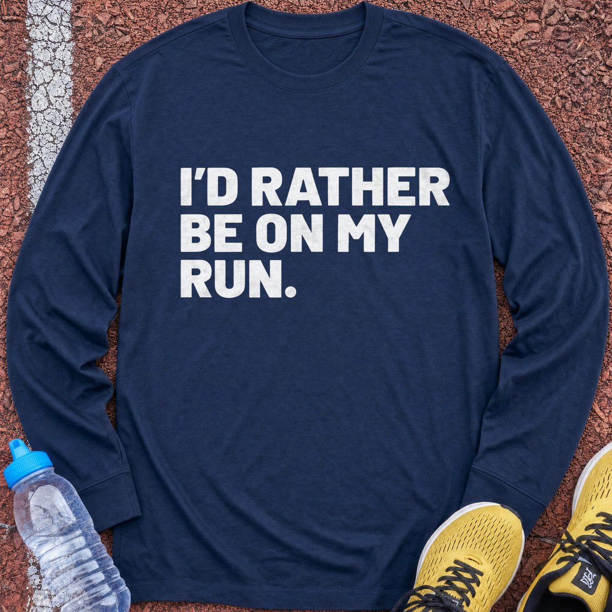 Rather Be on My Run Long Sleeve - Navy