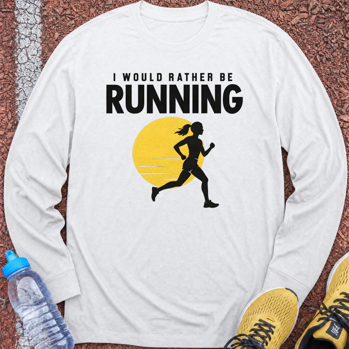 Rather Be Running Sun Long Sleeve - White