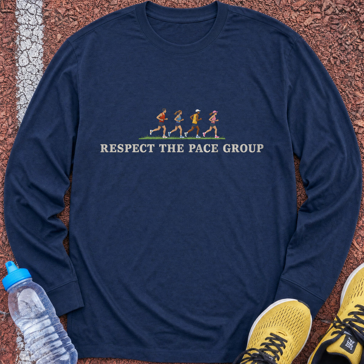 Respect the Pace Group Long Sleeve - Navy