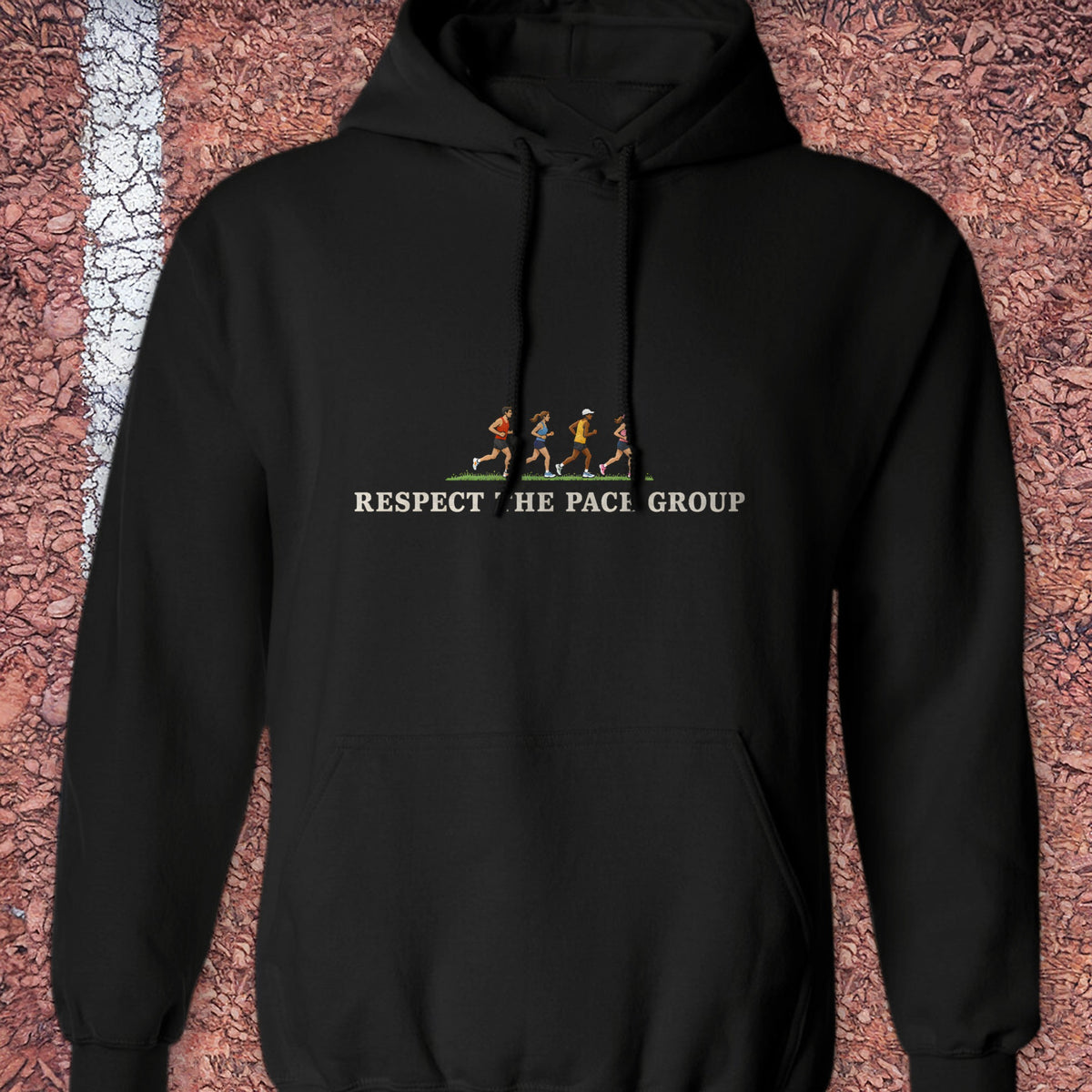 Respect the Pace Group Hoodie - Black