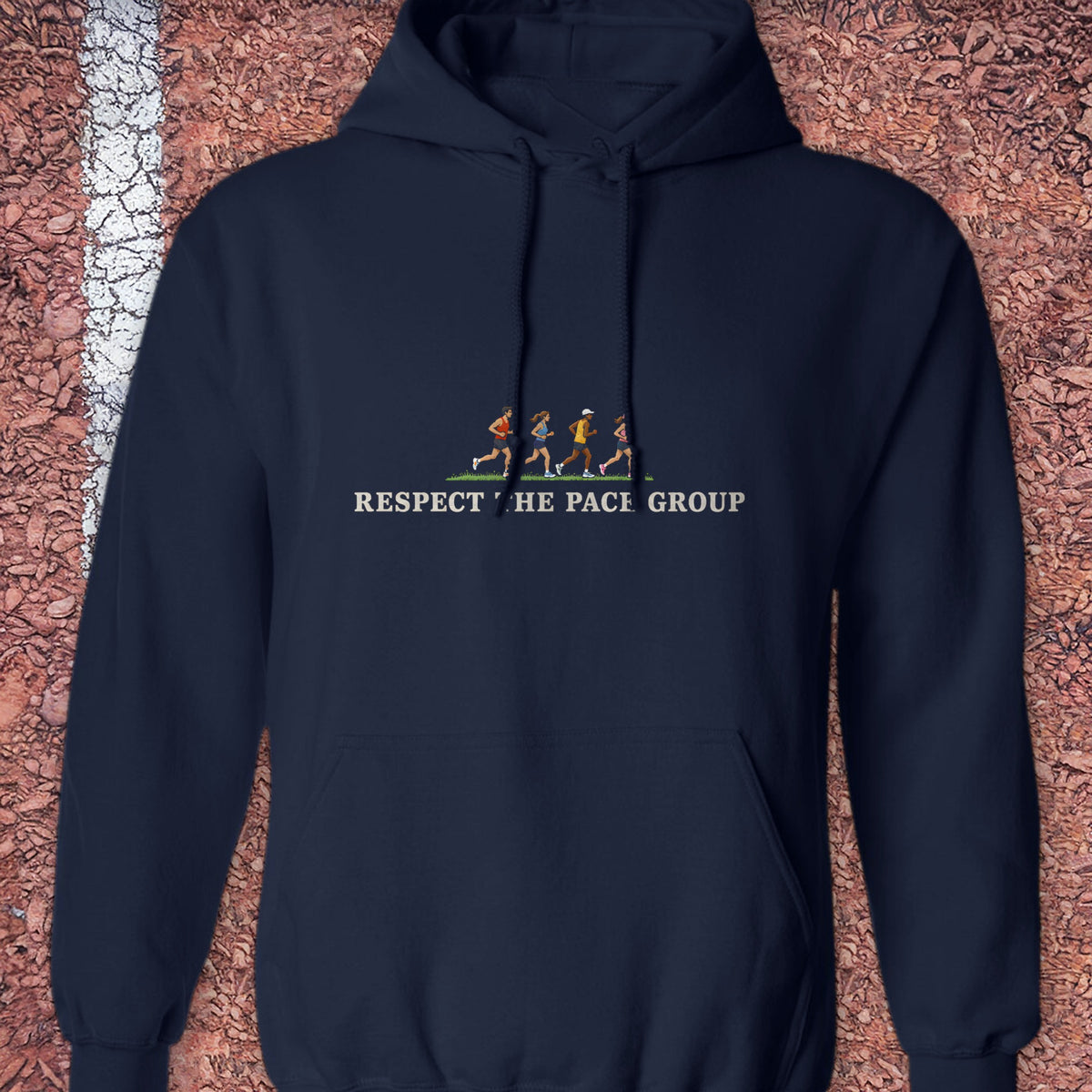 Respect the Pace Group Hoodie - Navy