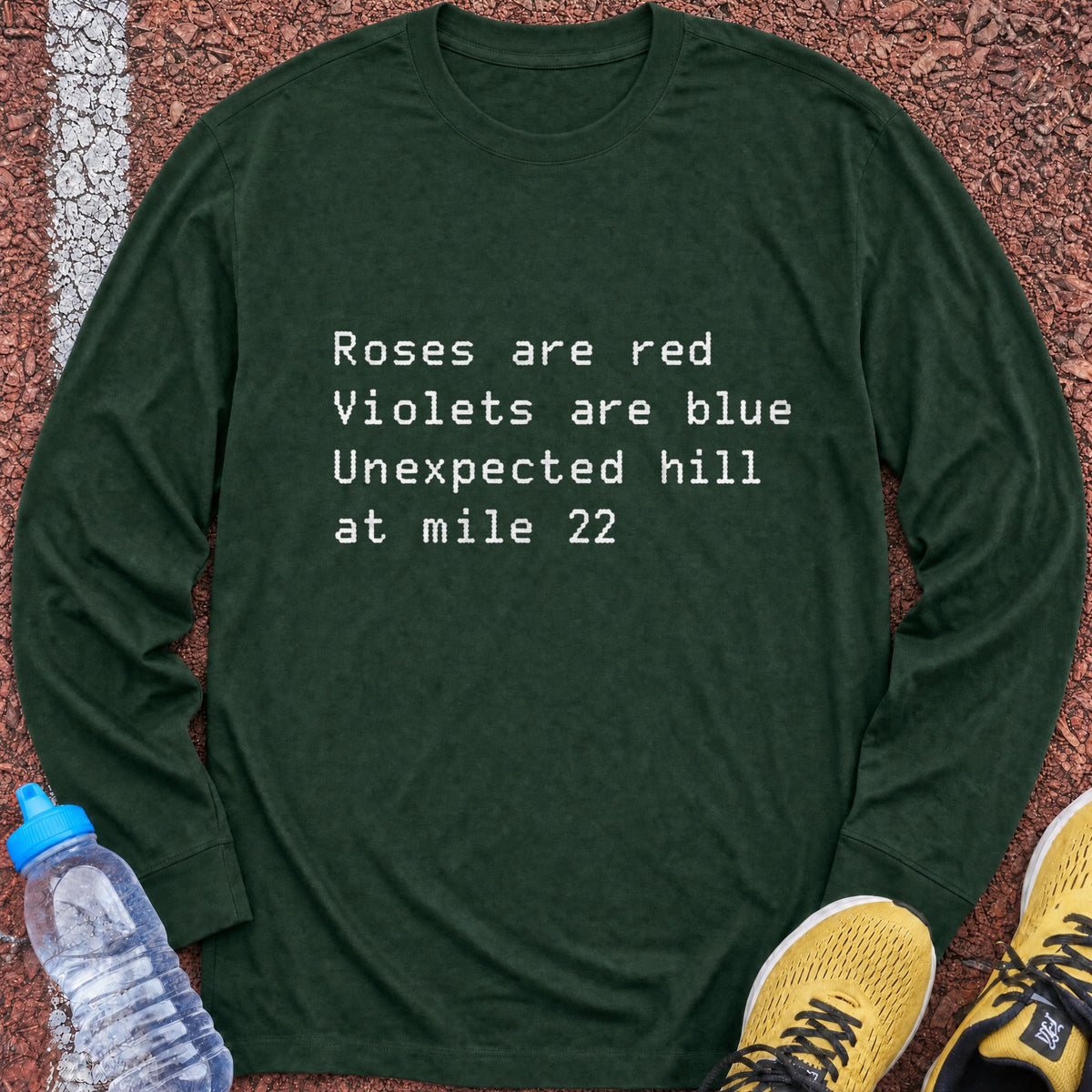 Roses Are Red Long Sleeve - Forest Green
