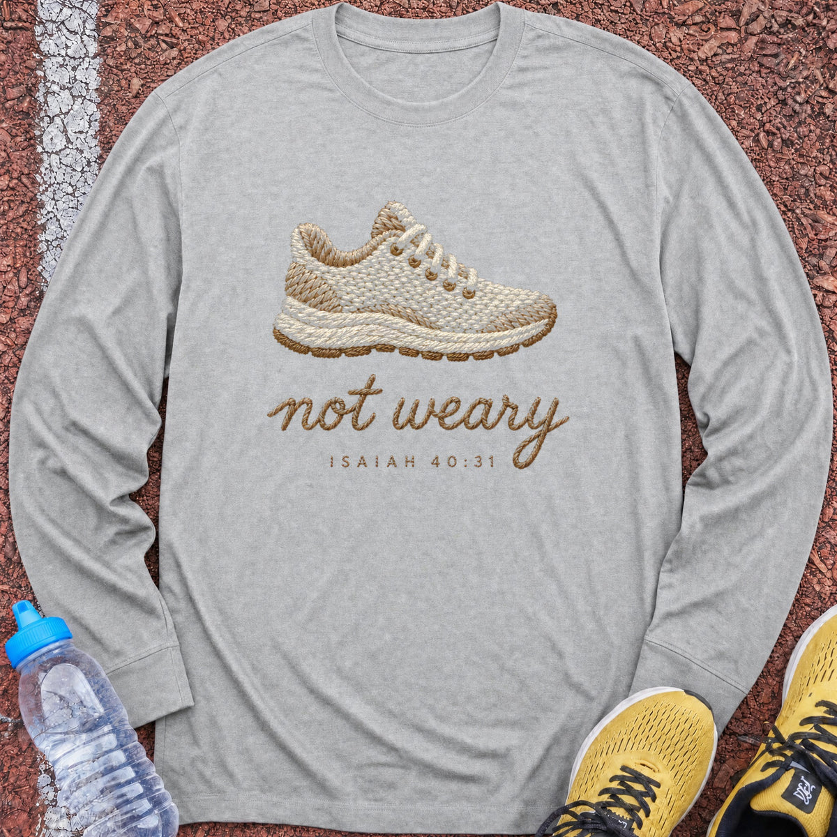 Run and Not Be Weary Long Sleeve - Sport Grey
