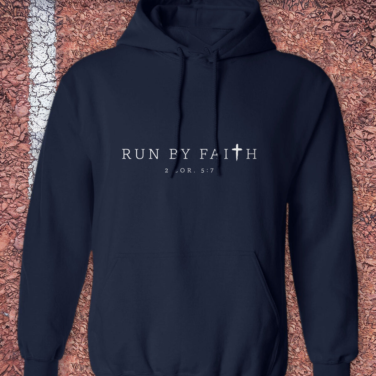 Run by Faith Hoodie - Navy