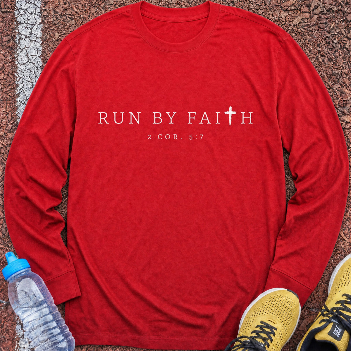Run by Faith Long Sleeve - Red