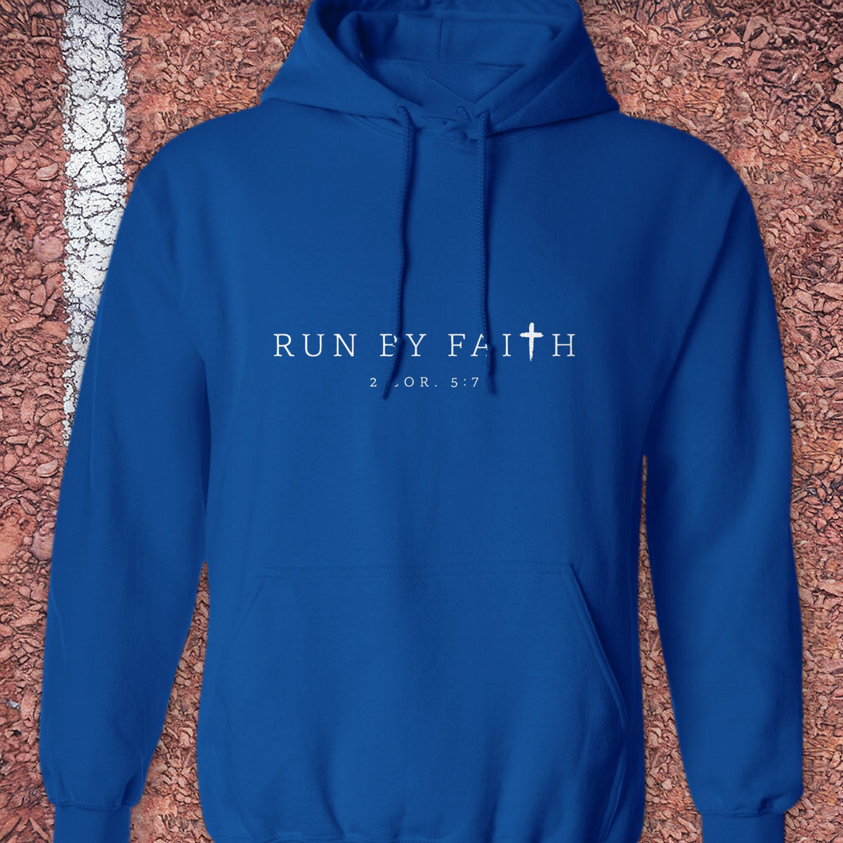 Run by Faith Hoodie - Royal