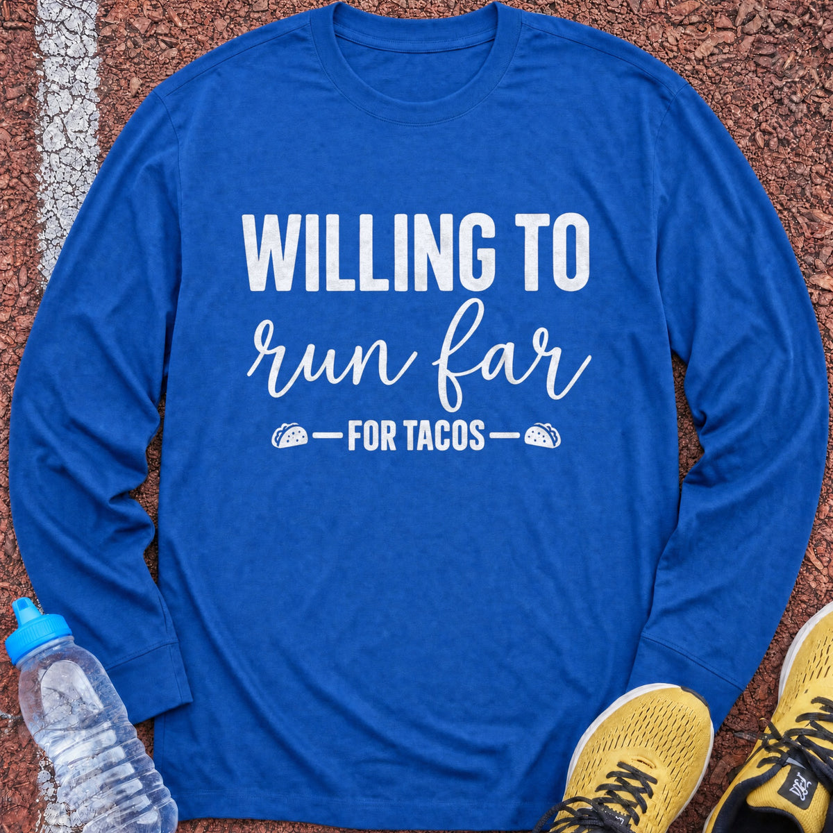 Run Far for Tacos Long Sleeve - Royal