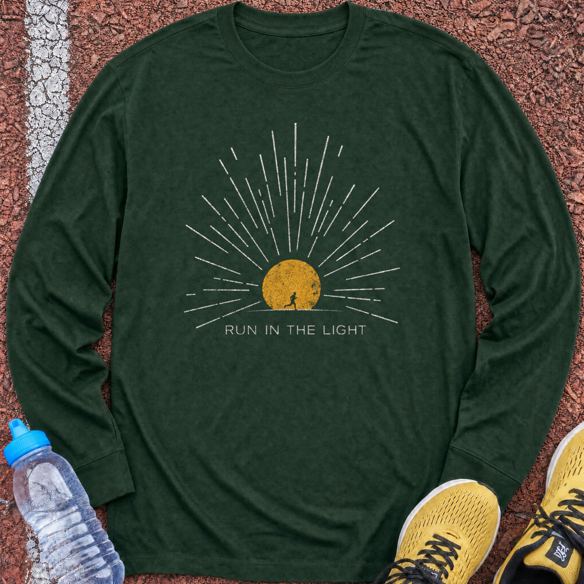 Run in the Light Long Sleeve - Forest Green