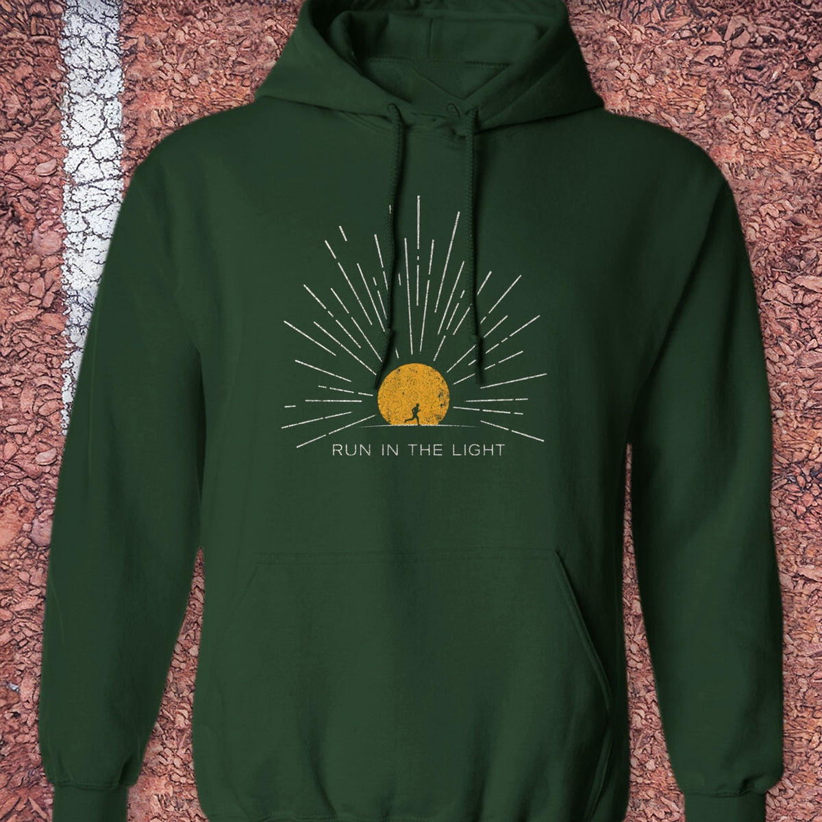 Run in the Light Hoodie - Forest Green