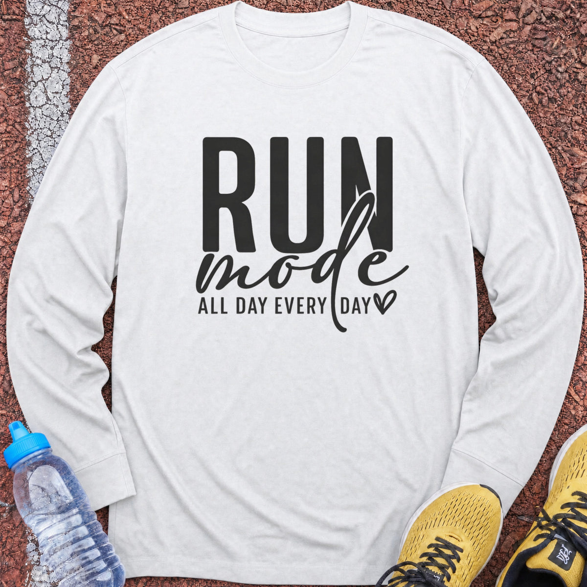 Run Mode Long Sleeve - White