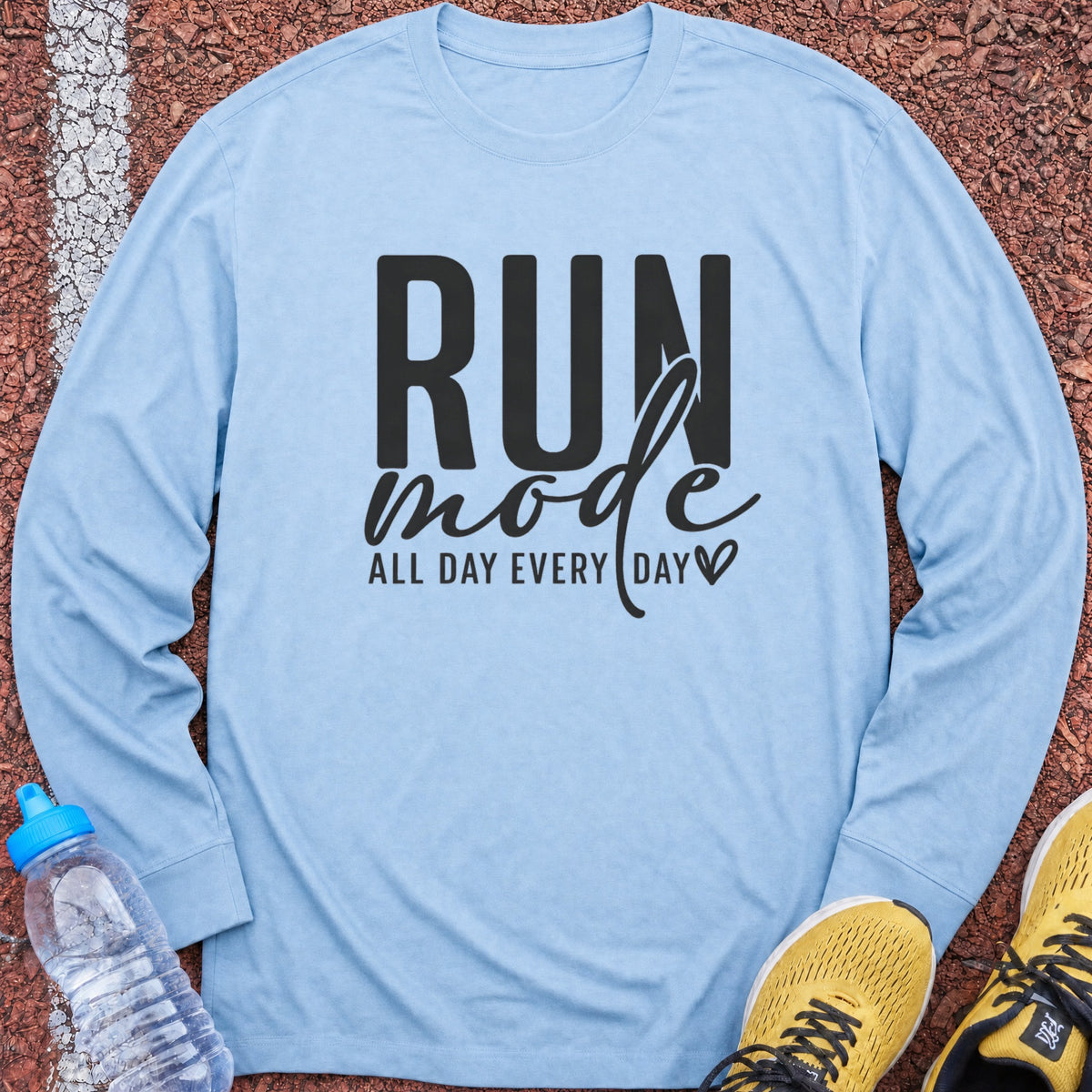 Run Mode Long Sleeve - Light Blue