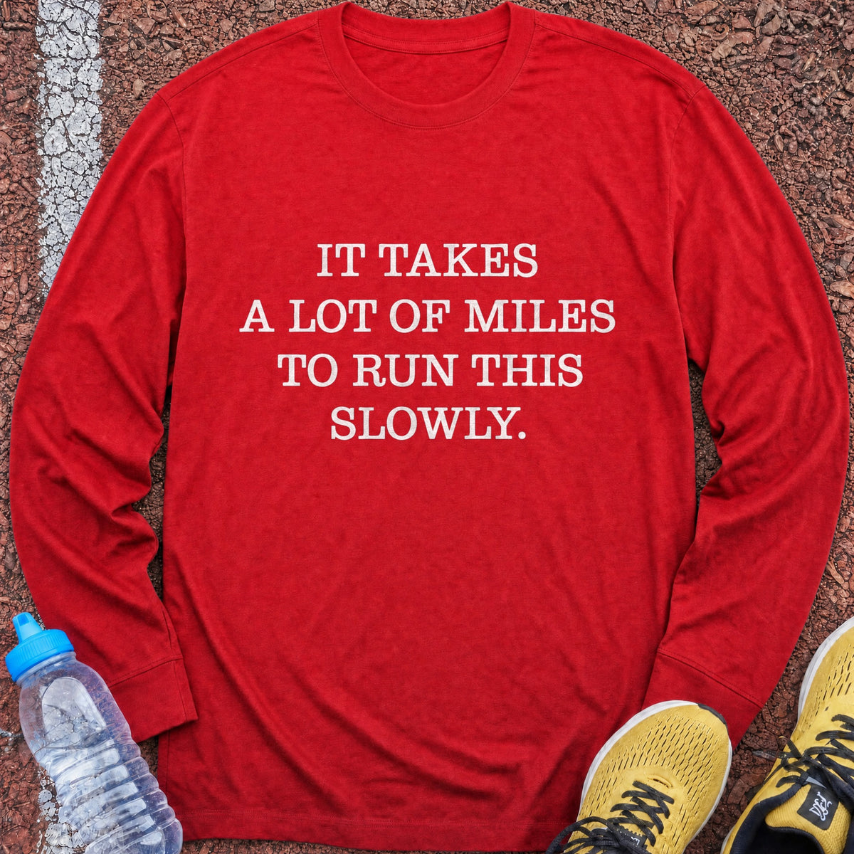 Run This Slowly Long Sleeve - Red
