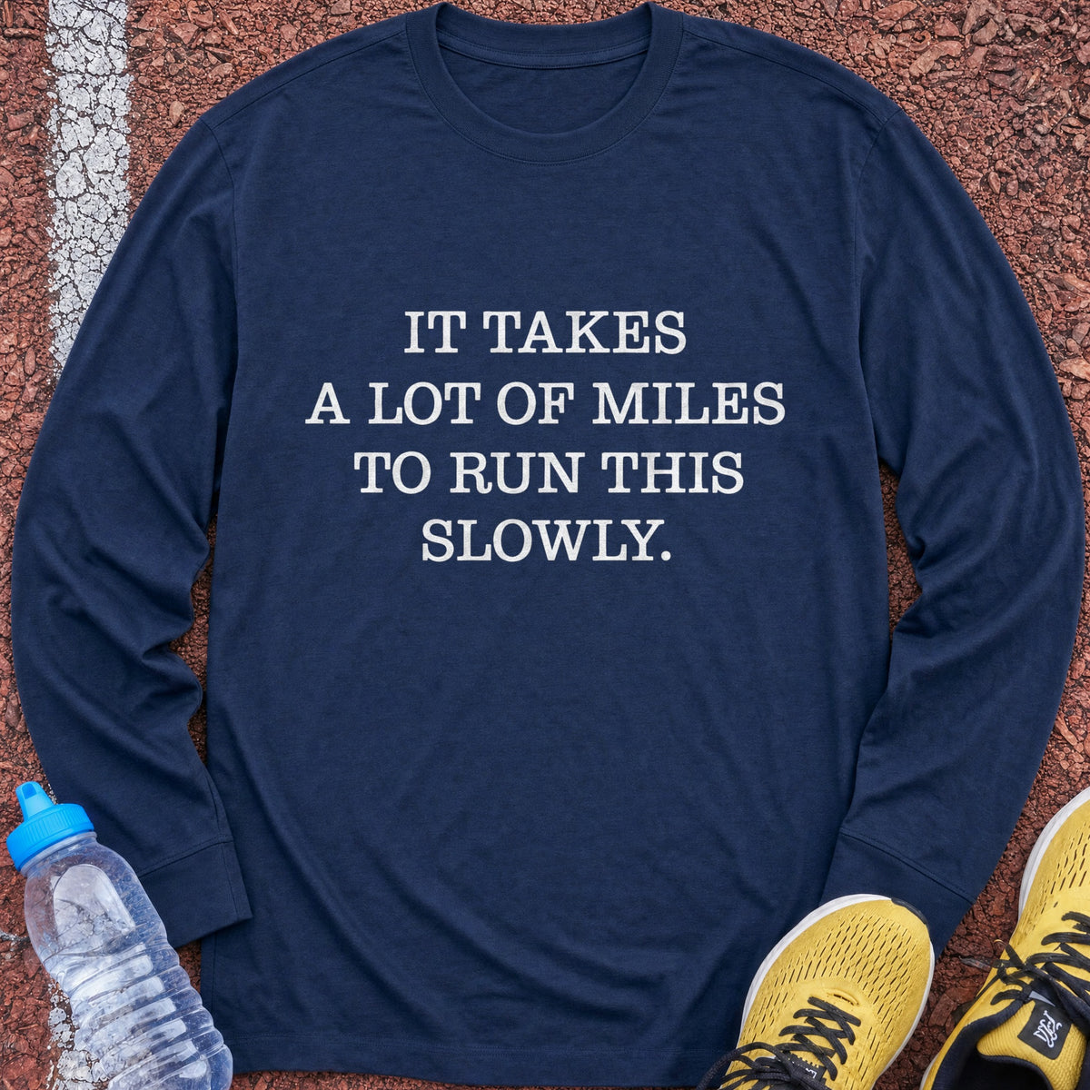 Run This Slowly Long Sleeve - Navy
