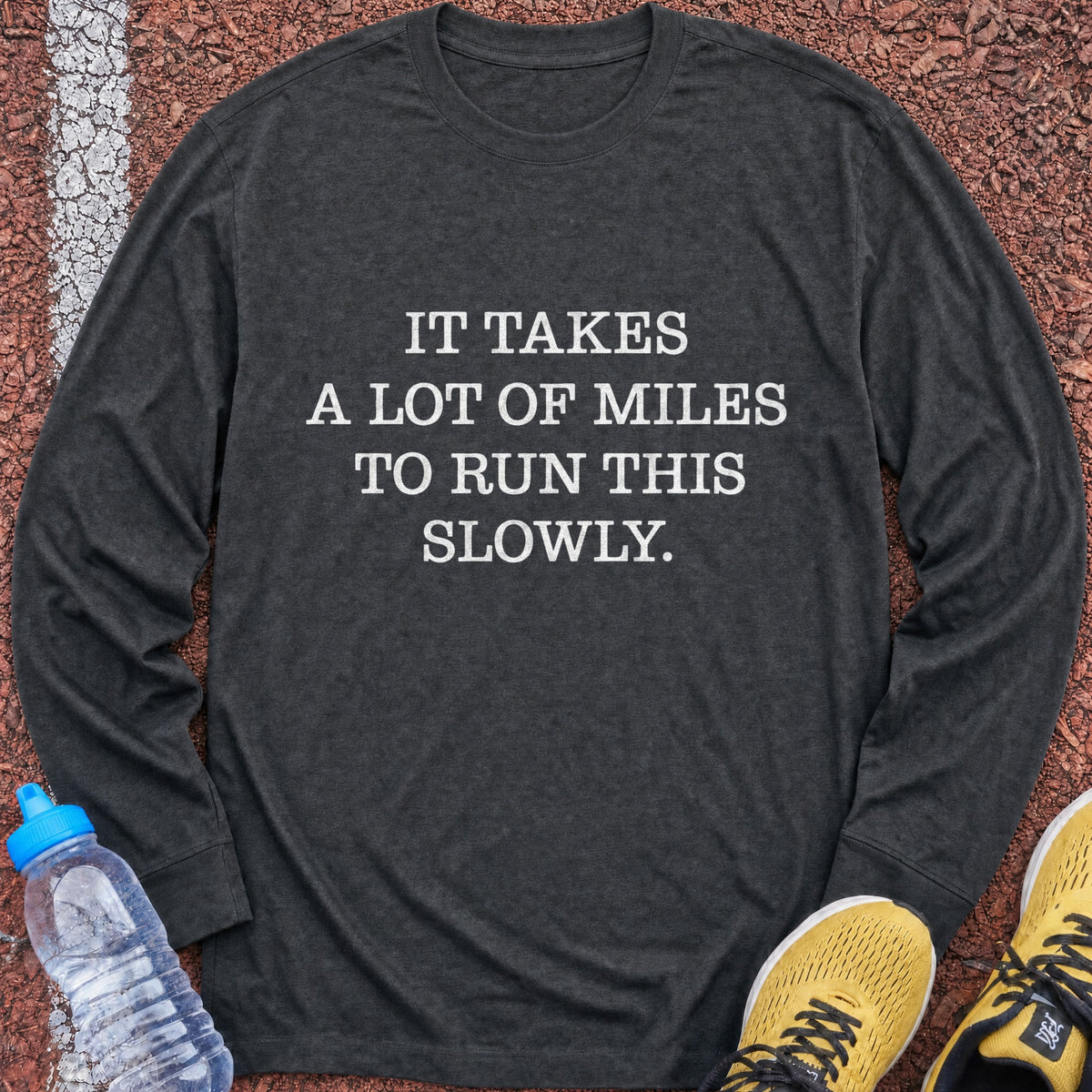 Run This Slowly Long Sleeve - Dark Heather