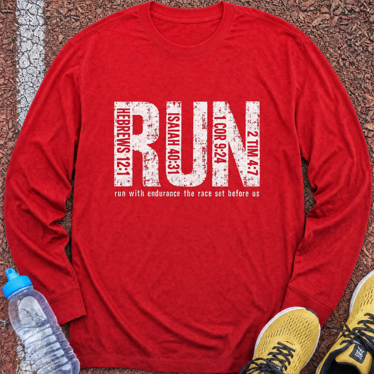Run Verses Long Sleeve - Red