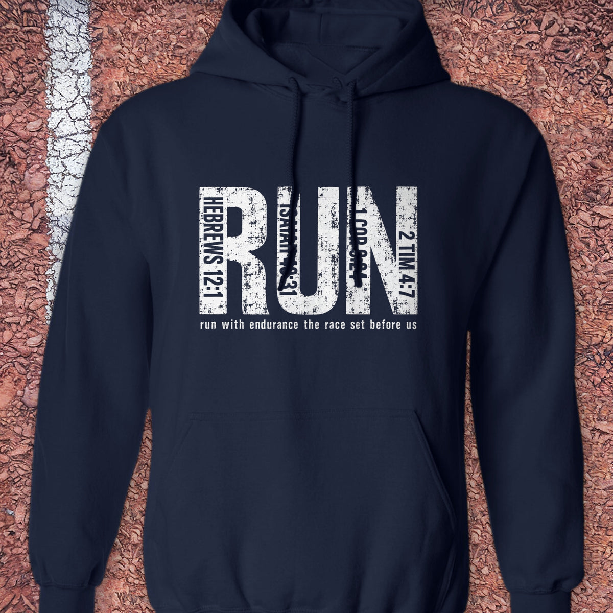 Run Verses Hoodie - Navy