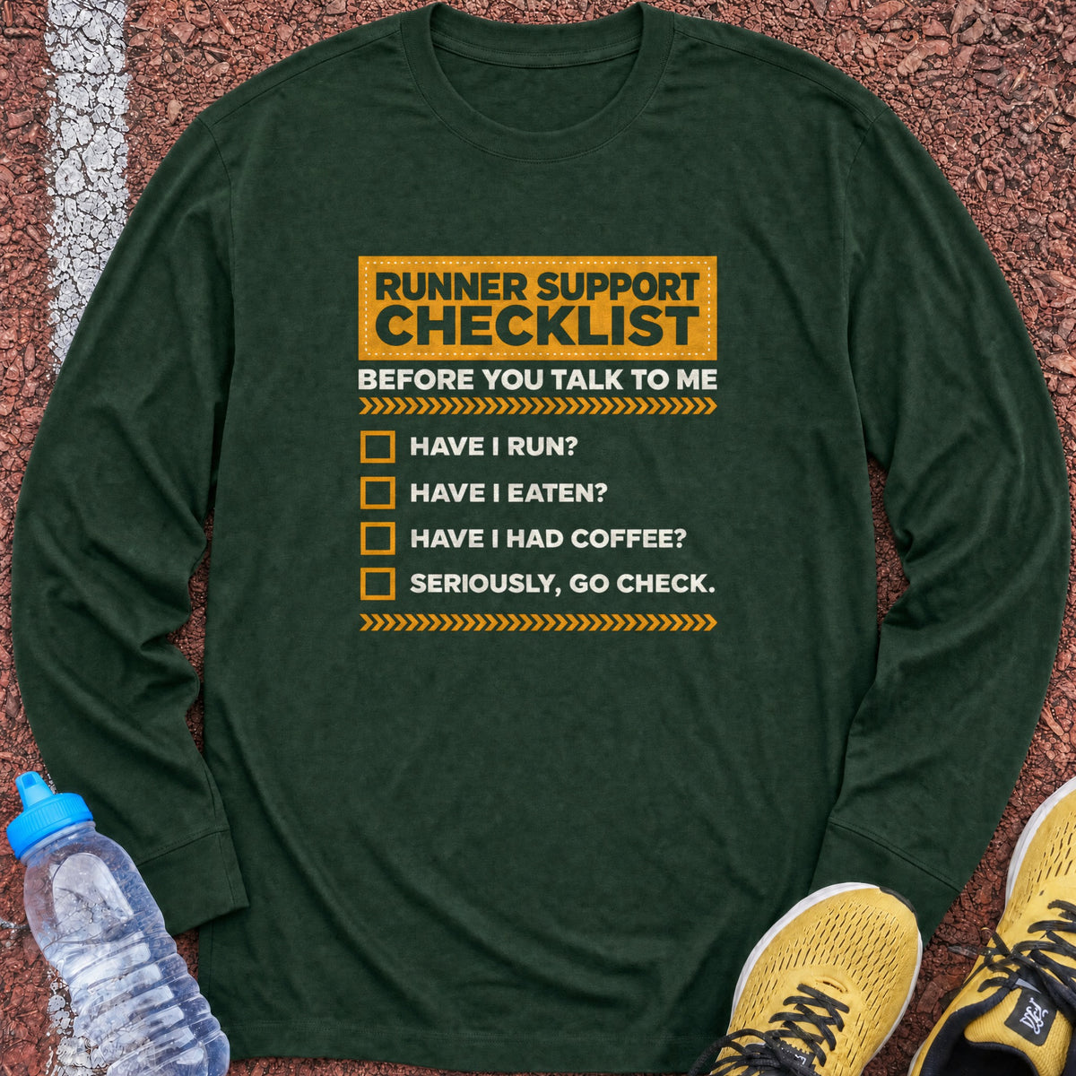 Runner Support Long Sleeve - Forest Green
