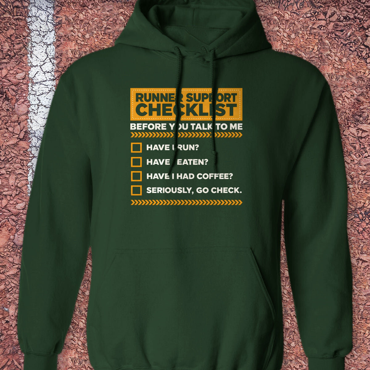 Runner Support Hoodie - Forest Green