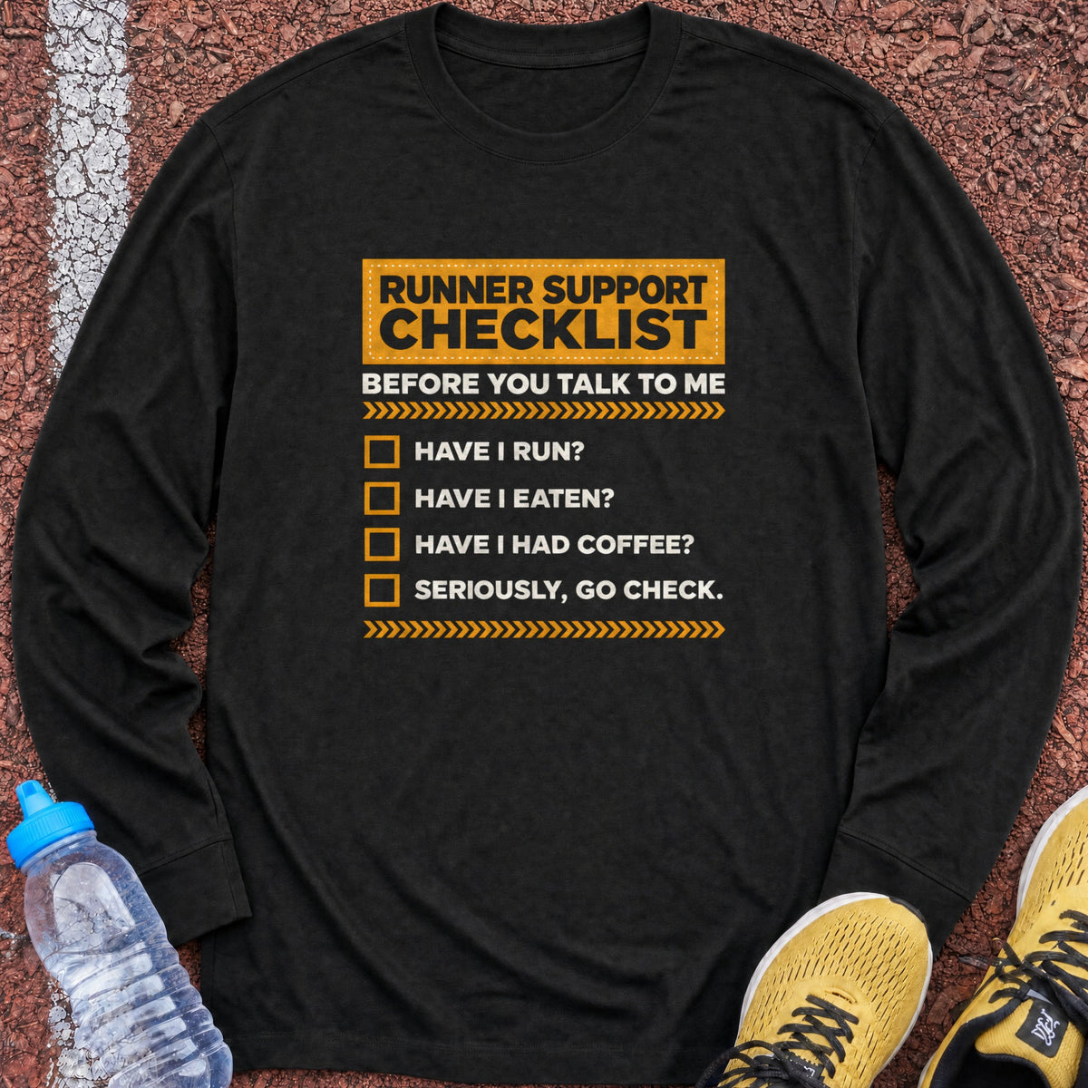 Runner Support Long Sleeve - Black