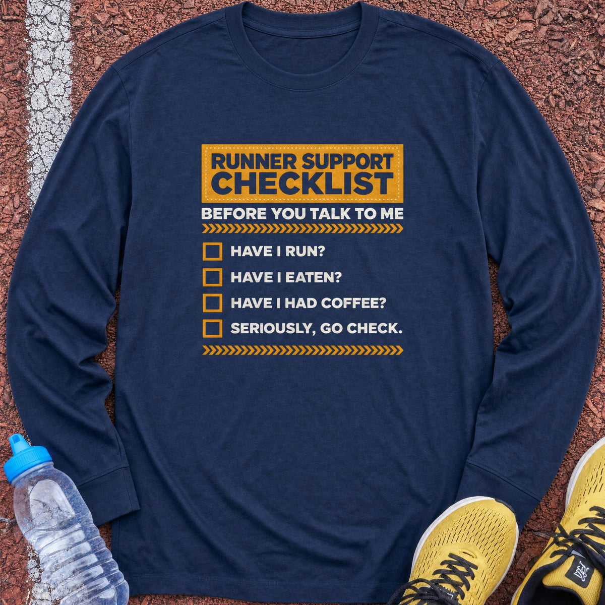 Runner Support Long Sleeve - Navy