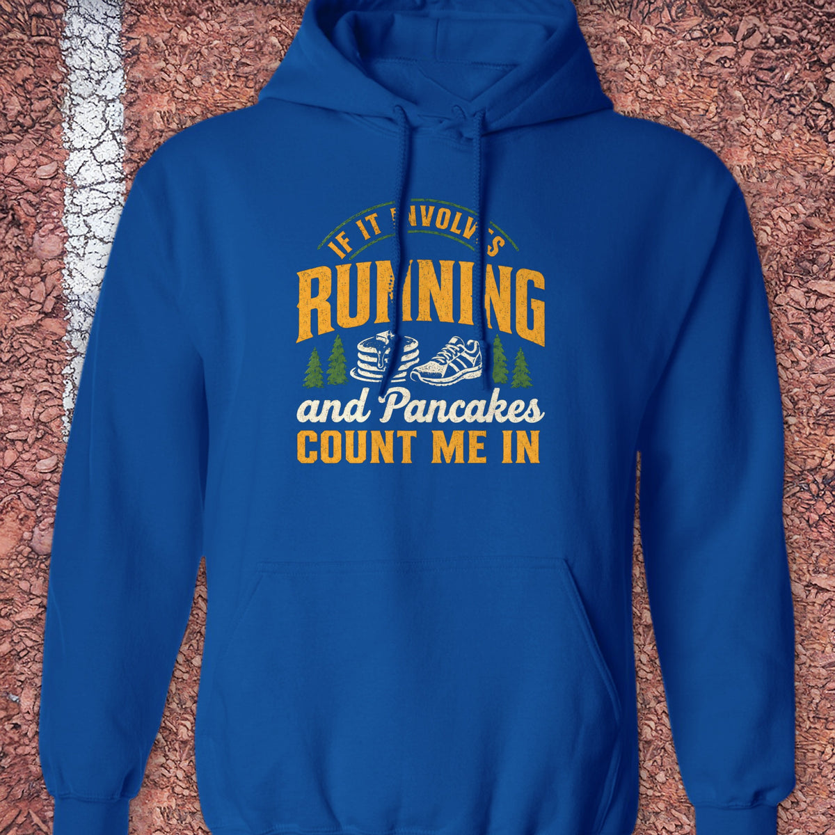 Running and Pancakes Hoodie - Royal