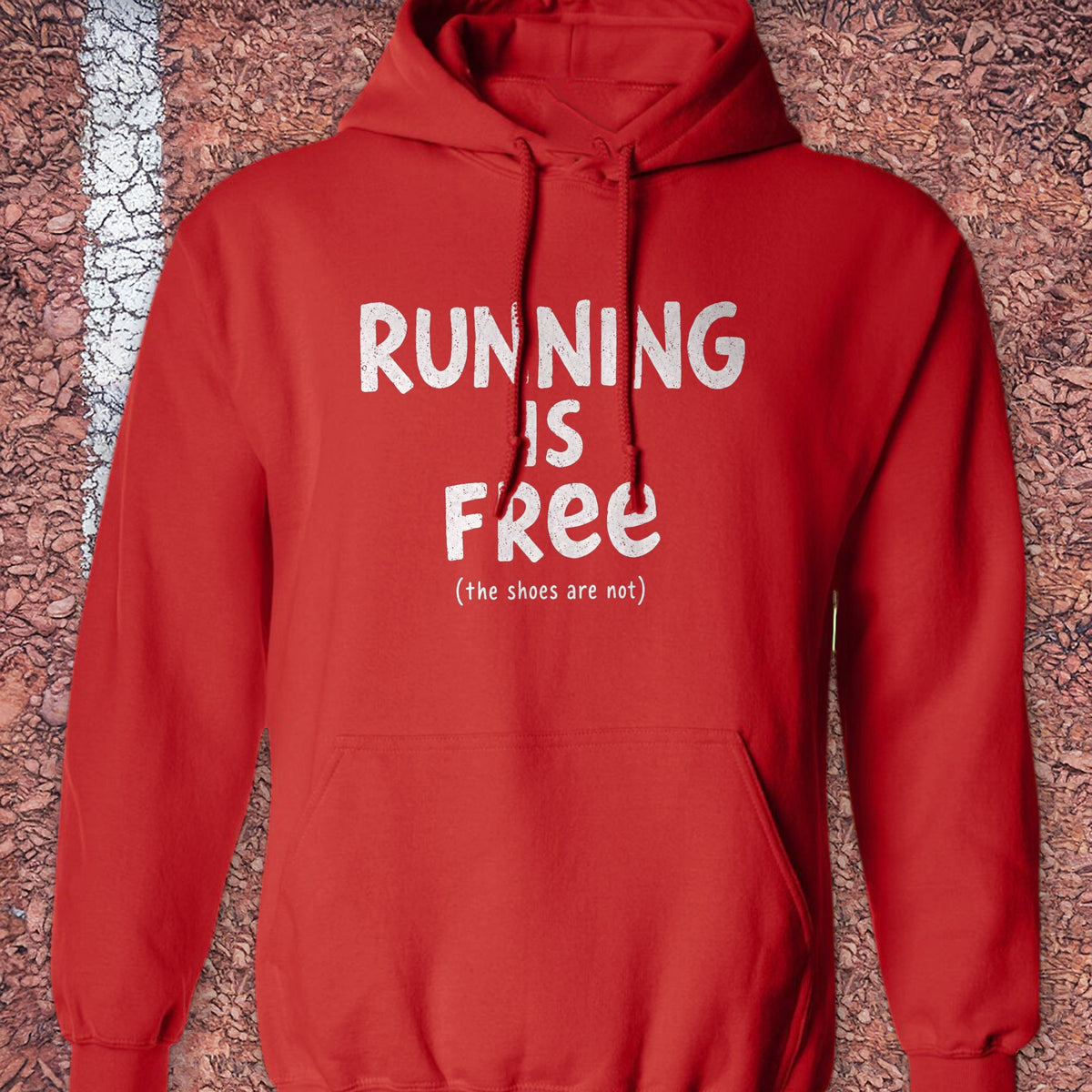 Running Is Free Hoodie - Red