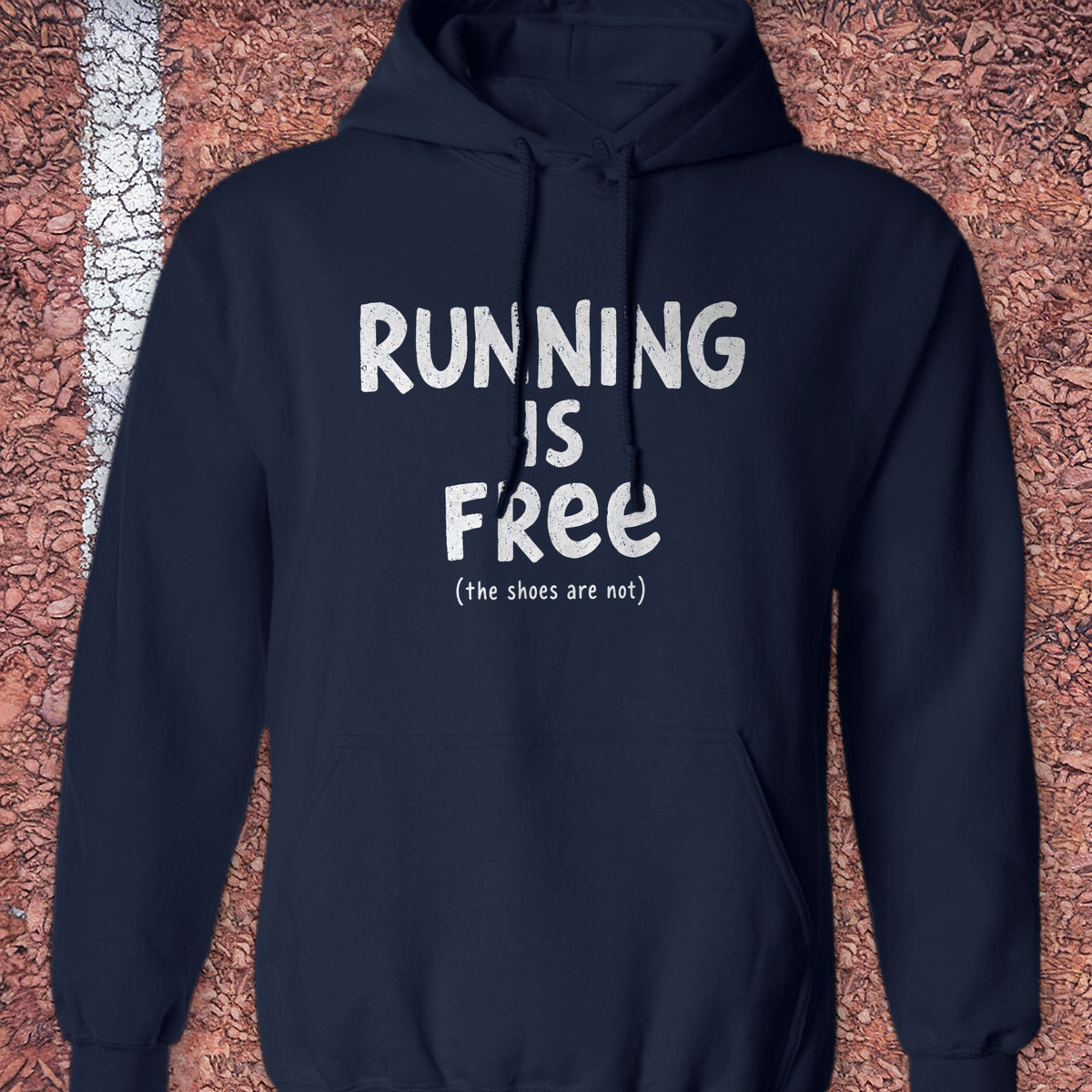 Running Is Free Hoodie - Navy