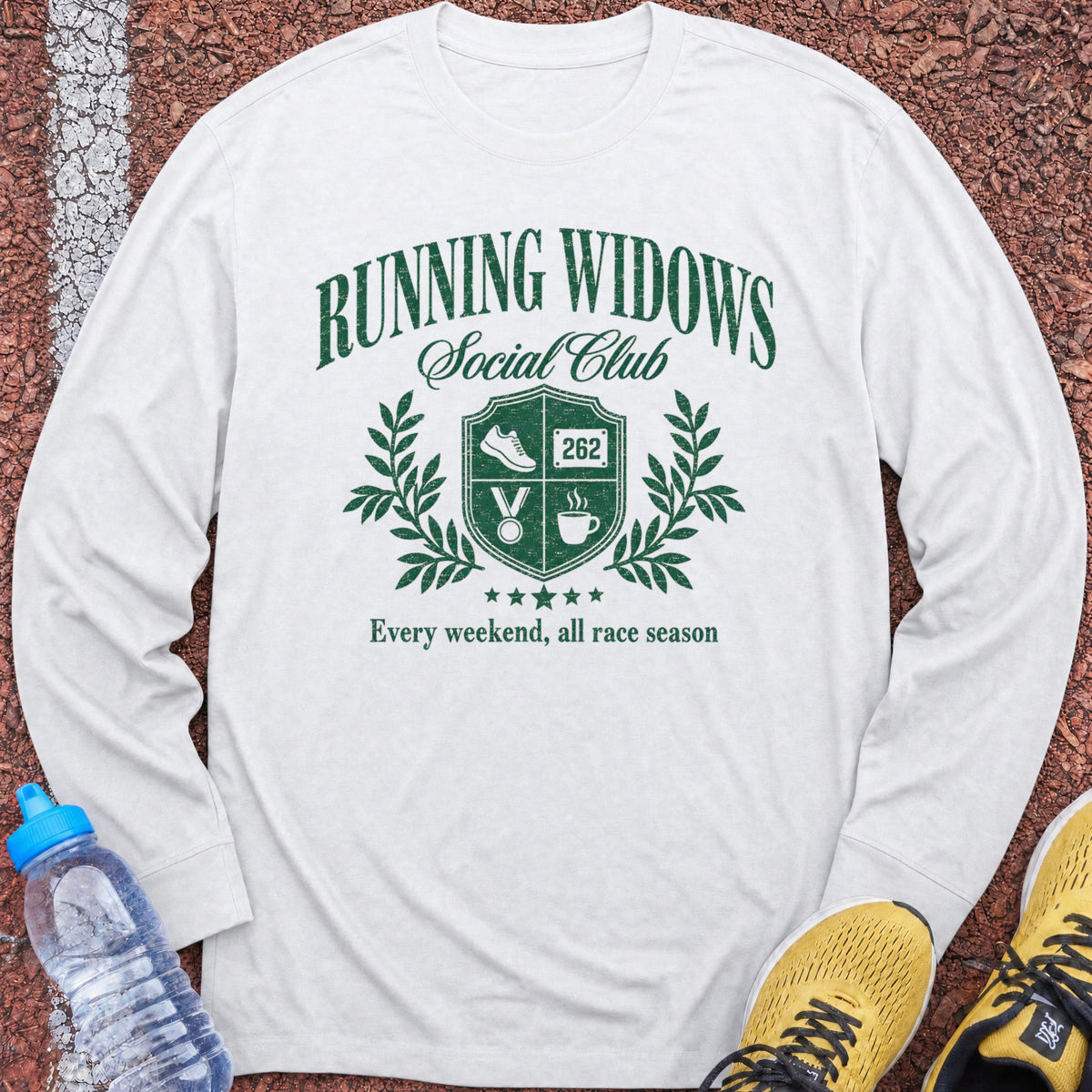 Running Widows Long Sleeve - White