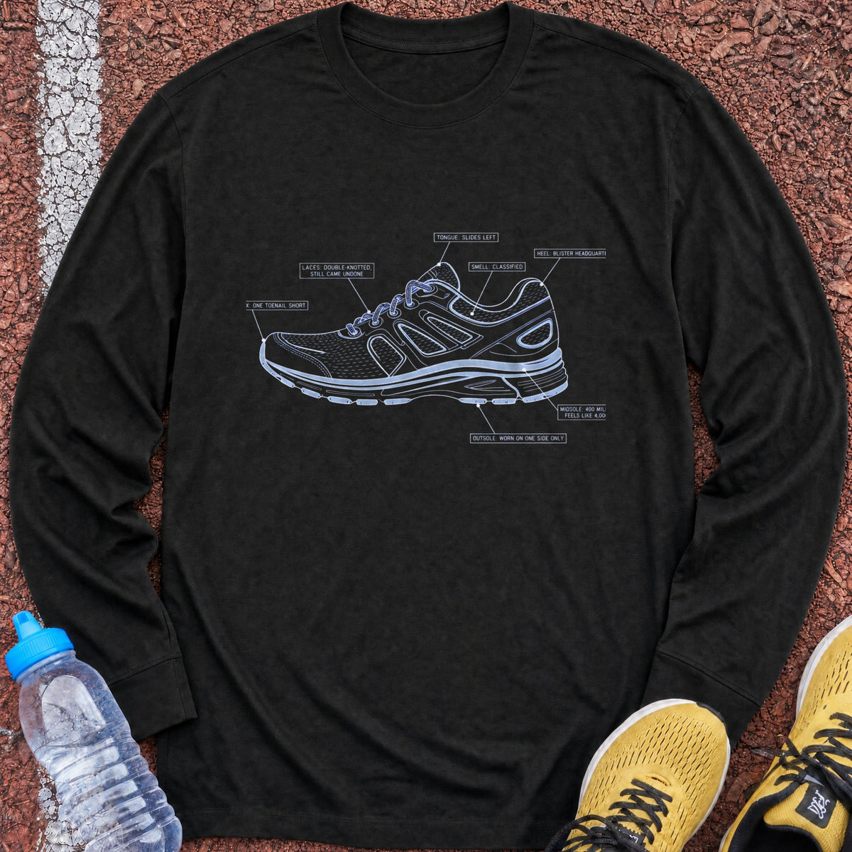 Shoe Blueprint Long Sleeve - Black