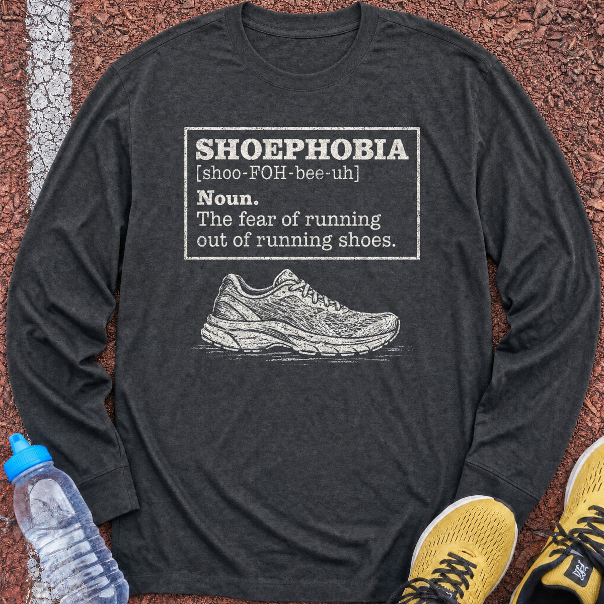 Shoephobia Long Sleeve - Dark Heather