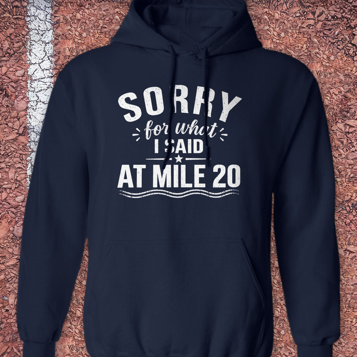 Sorry Mile 20 Hoodie - Navy